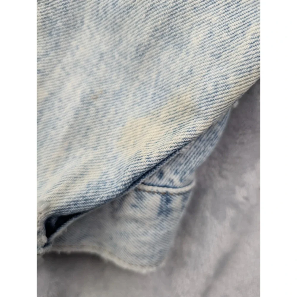 VTG 90's Levi's Stonewash Men's Denim Jacket 75068-0219 XL Back Patch Garret Sty